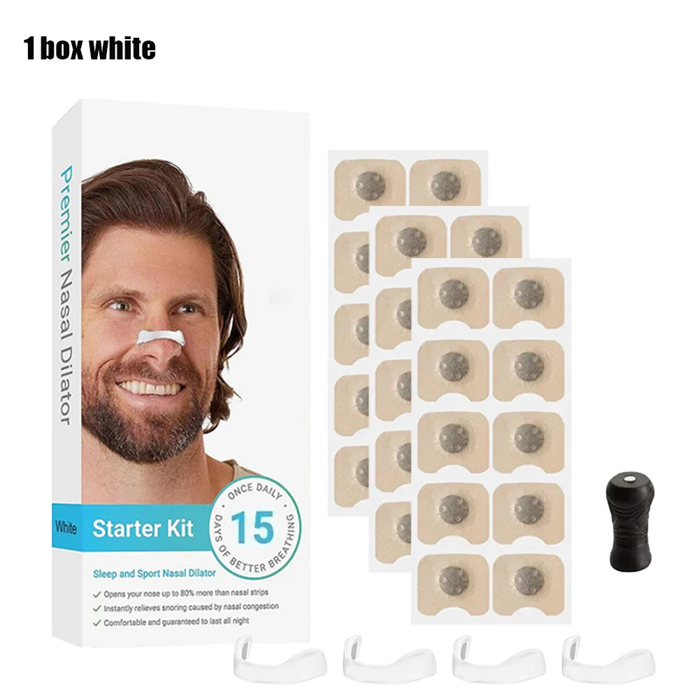 Magnetic Anti-Snoring Nose Strips – Nasal Breathing Dilators